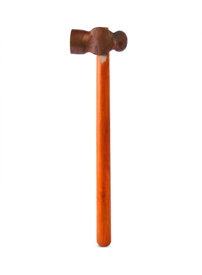 LOVELY 700 Gms Copper Hammer Ball Pein Type Copper Mallet with wooden Handle Pack of 1 Pc. - Image 3